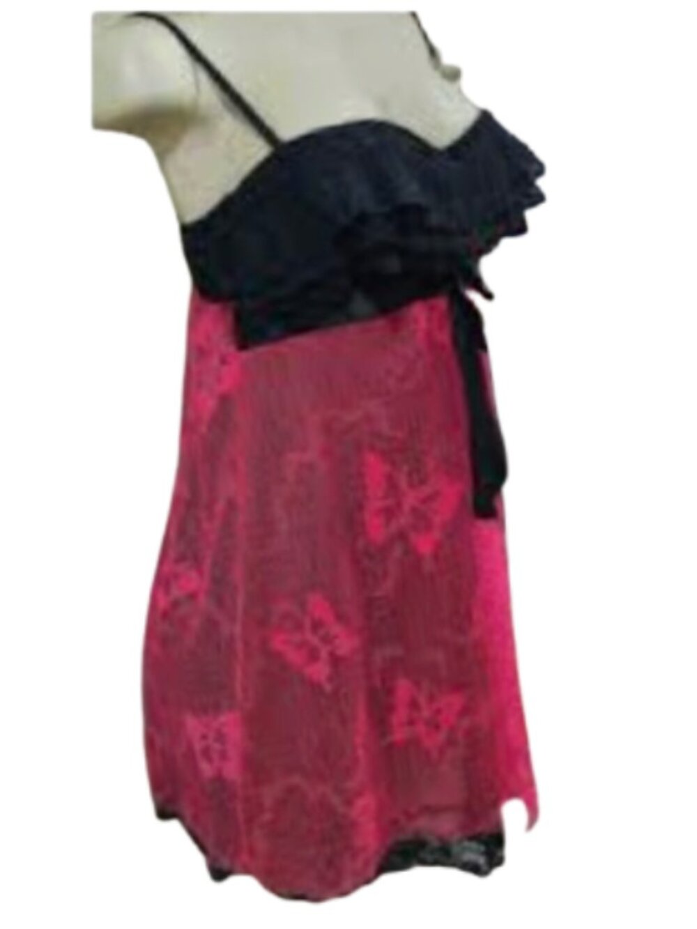 Anna Sui x Victoria's Secret Babydoll Butterfly Underwire nightgown negligee 36C